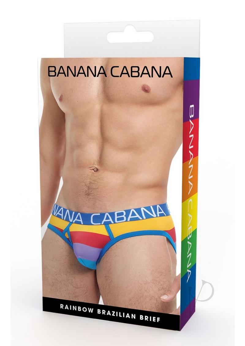 Banana Cabana Brief - Large/XLarge - Rainbow