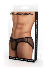 Banana Cabana Bikini Mesh - Medium/Large - Black