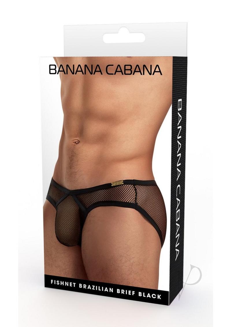 Banana Cabana Bikini Mesh - Large/XLarge - Black