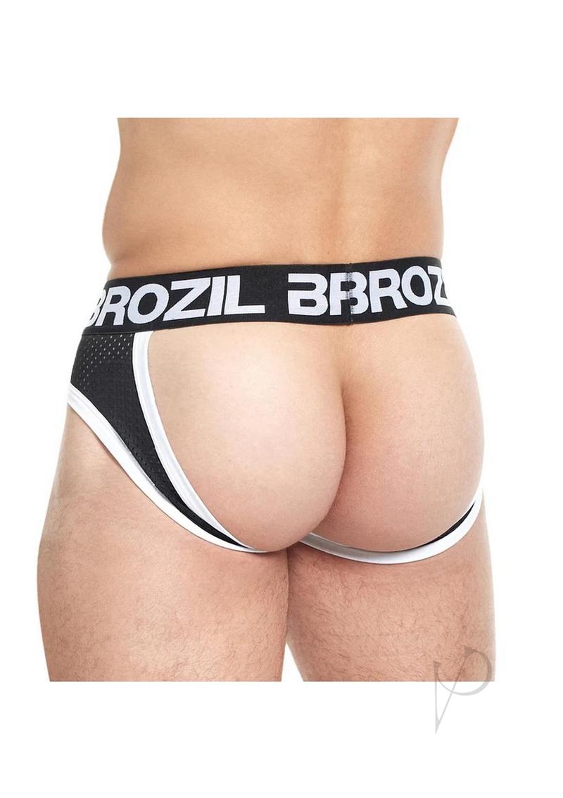 Brozil Ultra Sports Mesh Bulge Brief - Large/XLarge - Black