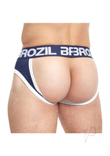 Brozil Ultra Sports Mesh Bulge Brief - Large/XLarge - Navy Blue