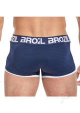 Brozil Ultra Glute and Bulge Enhancing Mesh Trunk - Large/XLarge - Navy Blue