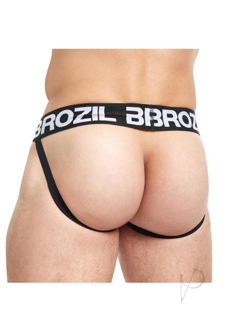 Brozil Ultra Bulge Enhancing Jockstrap - Large/XLarge - Black