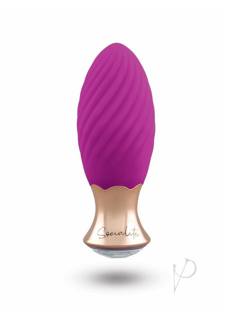 Bodywand Socialite Lola Rechargeable Silicone Vibrator - Purple/Gold