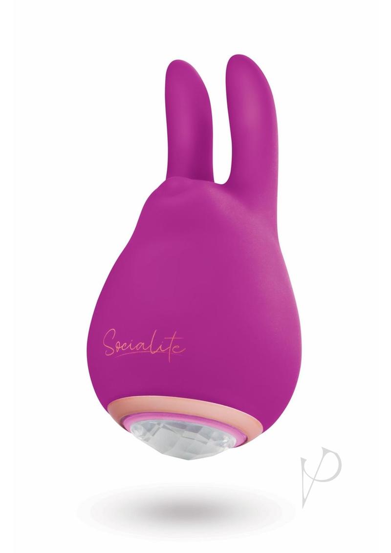 Bodywand Socialite Eden Rechargeable Silicone Clit Stimulator - Purple/Gold