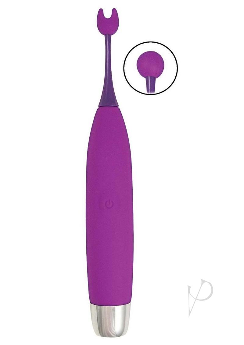 Goddess on The Spot Rechargeable Silicone Massager - Purple