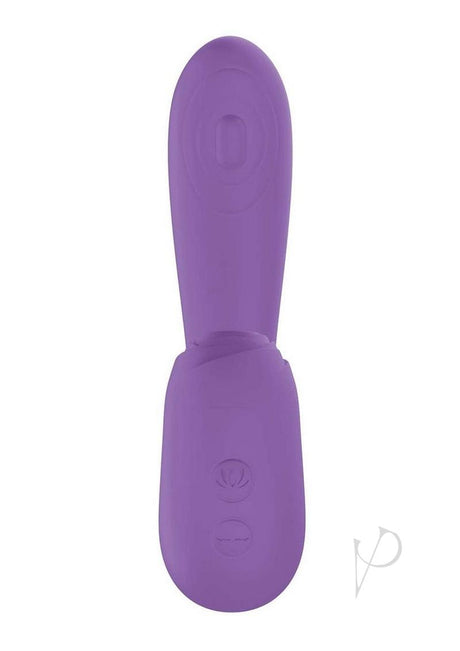 Blaze Suction Thumper Rechargeable Silicone Vibrator Clitoral Stimulator - Lavender