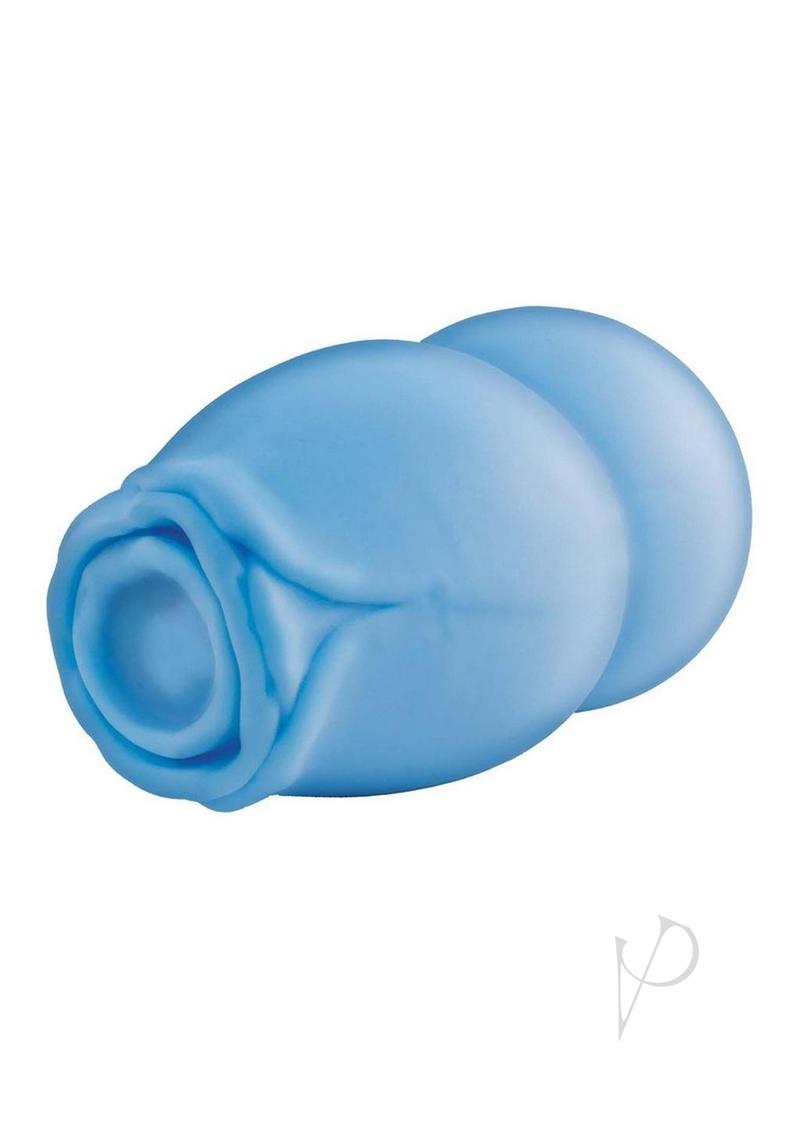 Delite Heated Rose Rechargeable Masturbator - Blue