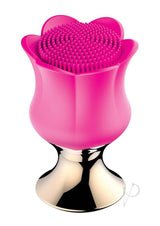 Goddess Diamond Bloom Rechargeable Silicone Massager - Fushcia