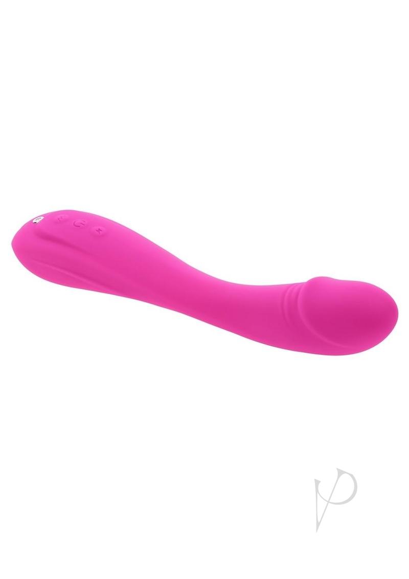 Sugar Rush Rechargeable Silicone G-Spot Vibrator - Pink