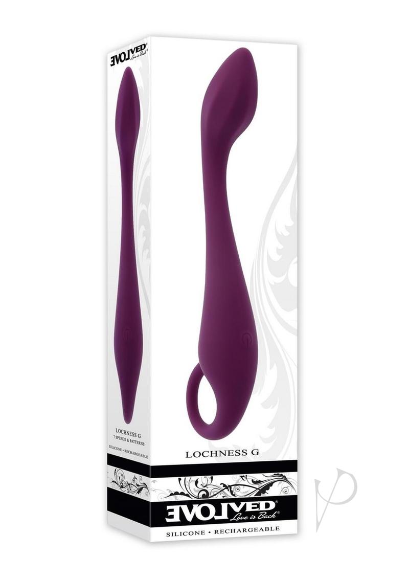 Lochness G Rechargeable Silicone G-Spot Vibrator - Red