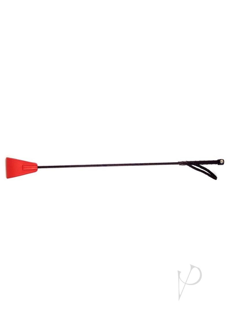 Fetish Play Riding Crop Vegan Leather - Red