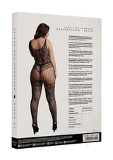 Le Desir Lace and Fishnet Bodystocking - Queen - Black