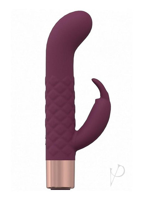 LoveLine Devotion Silicone Rechargeable 10 Speed Mini Rabbit - Burgundy