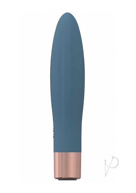 LoveLine Fame Silicone Rechargeable 10 Speed Mini Vibrator - Blue