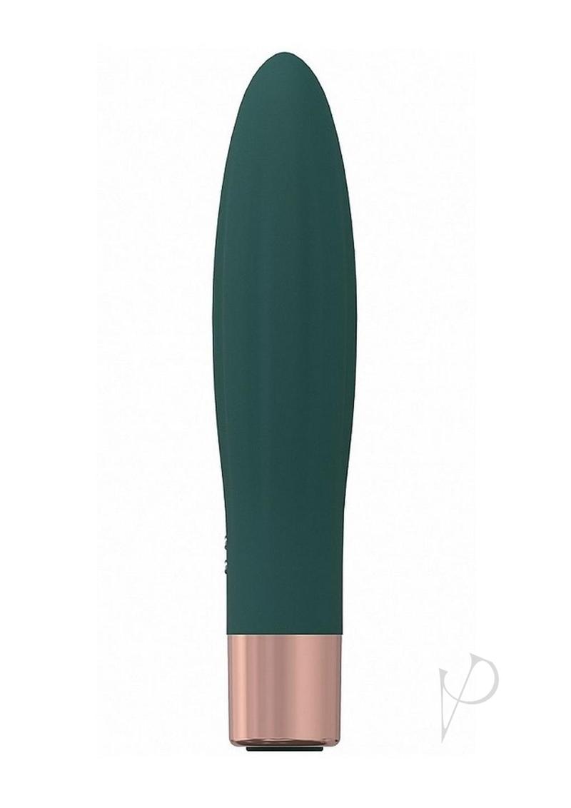 LoveLine Fame Silicone Rechargeable 10 Speed Mini Vibrator - Forest Green