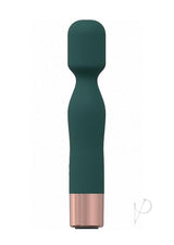 LoveLine Glamour Silicone Rechargeable 10 Speed Mini Wand - Forest Green