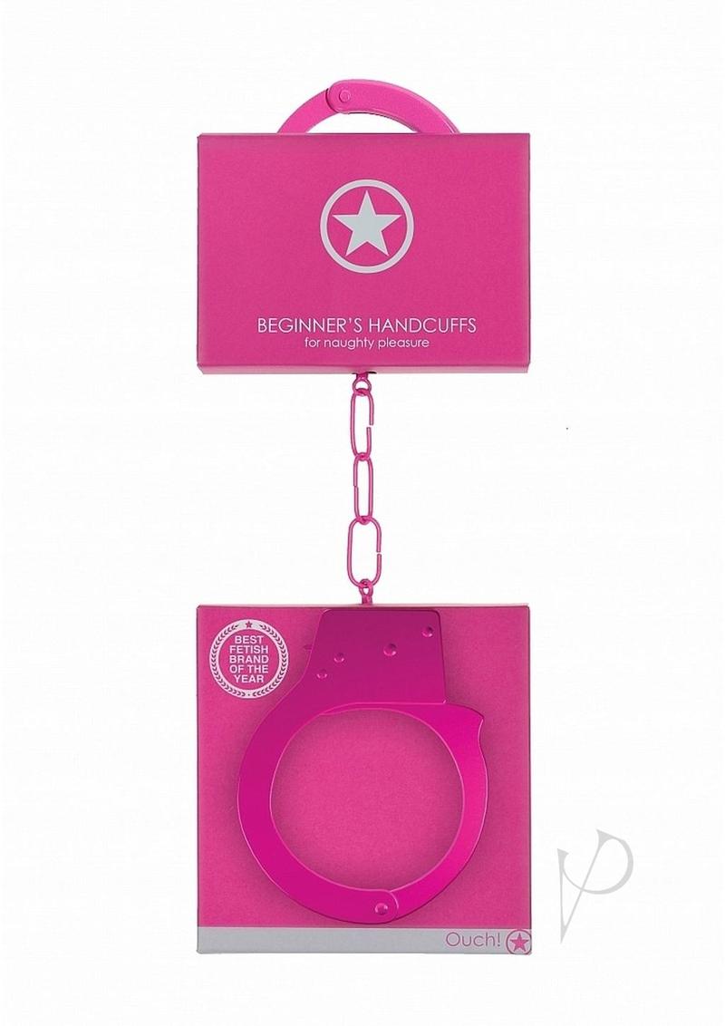 Ouch! Beginners Handcuffs Metal - Pink