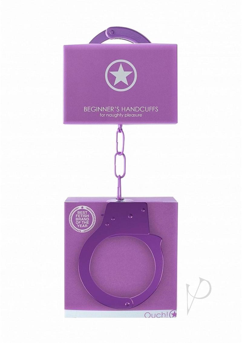 Ouch! Beginners Handcuffs Metal - Purple