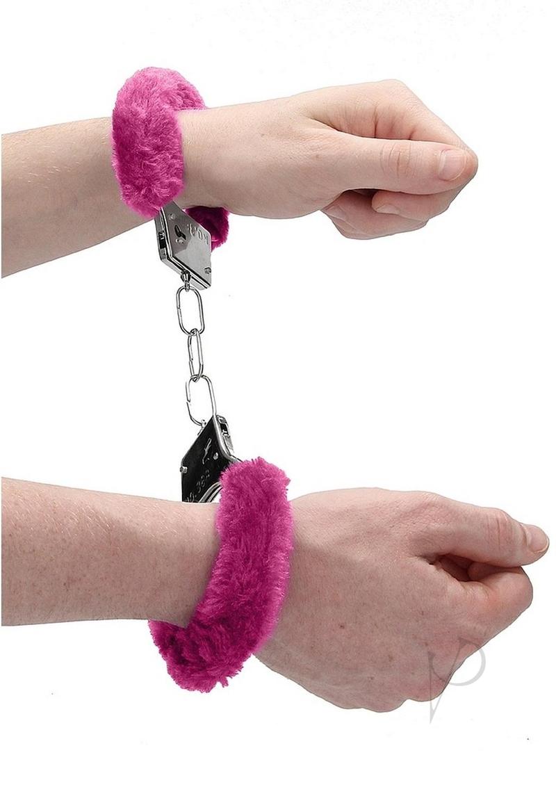 Ouch! Beginner`s Handcuffs Furry - Pink