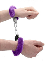 Ouch! Beginner`s Handcuffs Furry - Purple