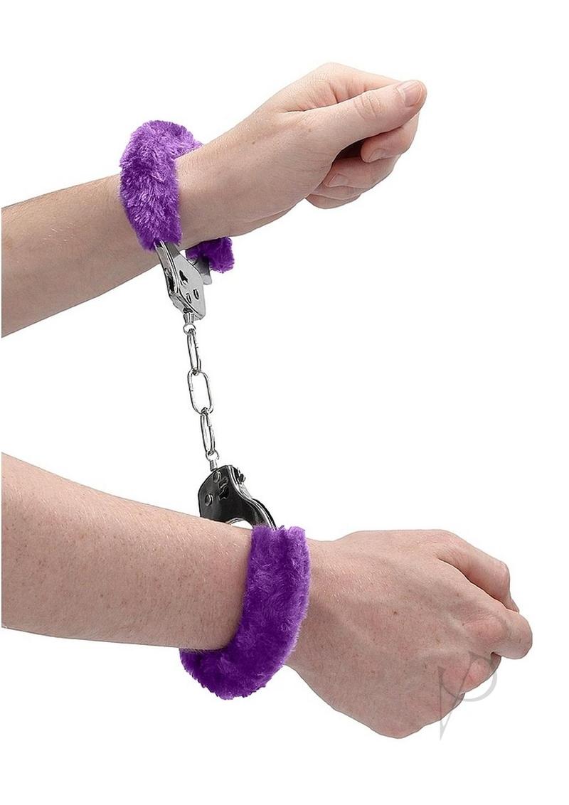 Ouch! Pleasure Handcuffs Furry - Purple