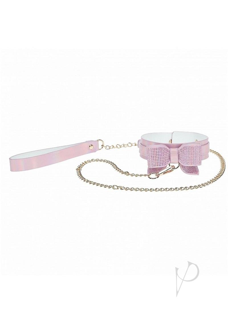 Ouch! Paris Collection Collar with Leash - Pink