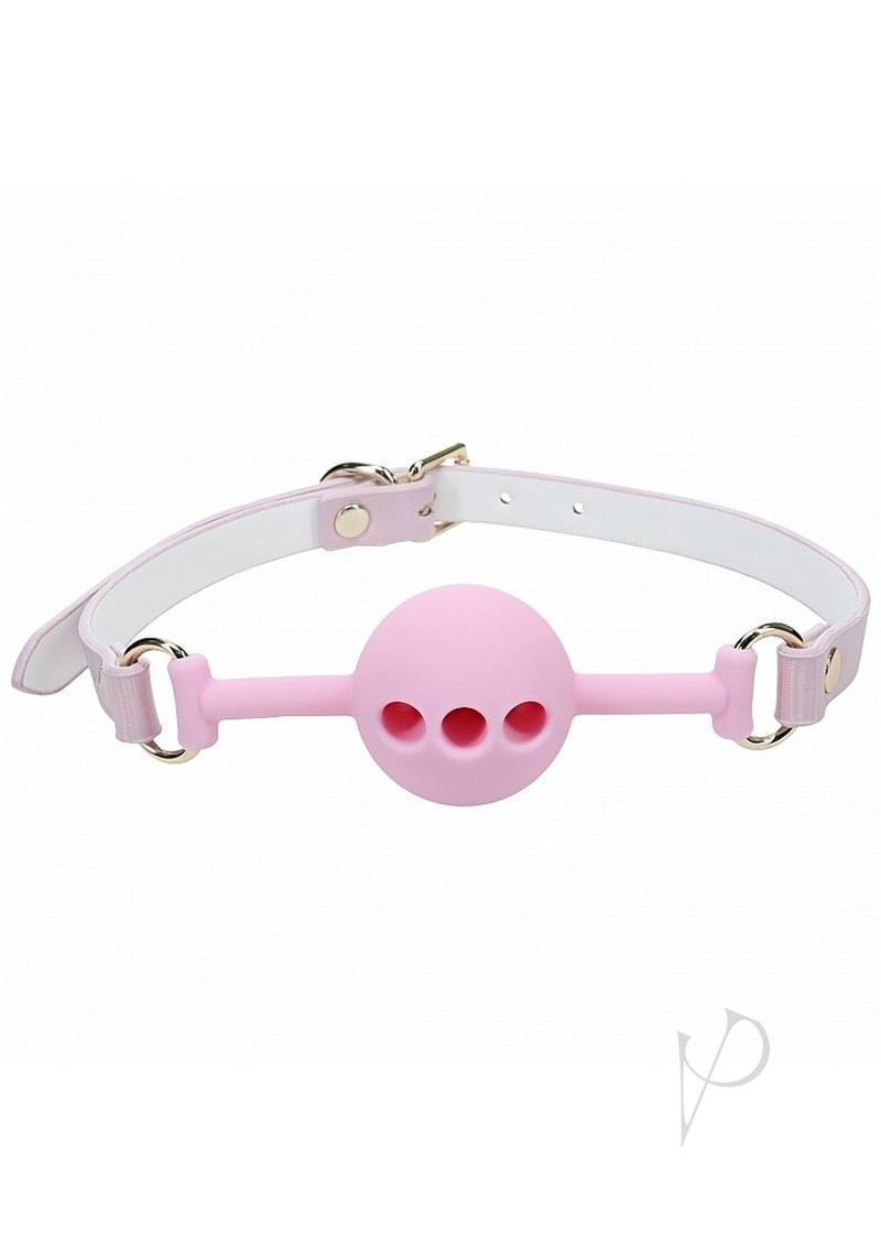 Ouch! Paris Collection Silicone Ball Gag - Pink