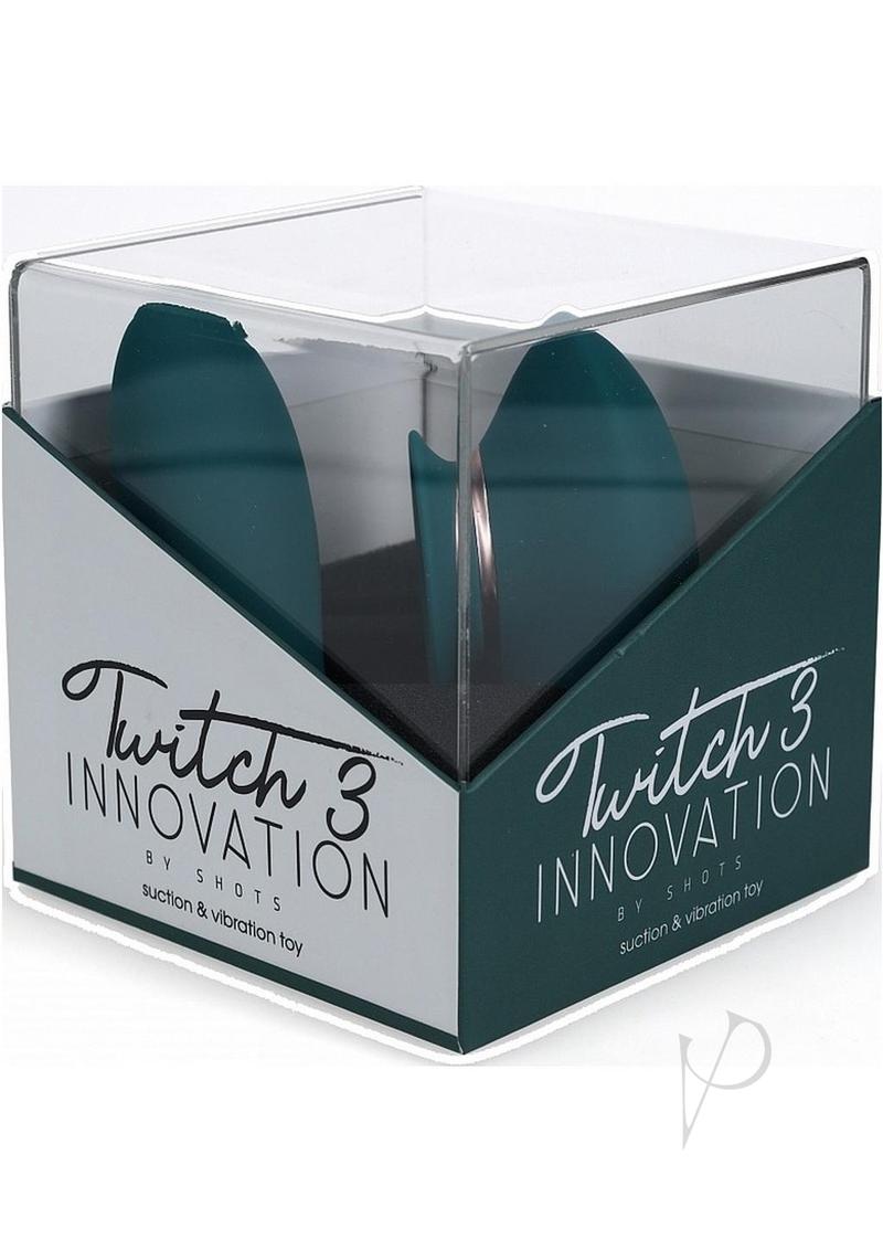 Twitch 3 Silicone Rechargeable Suction and Tongue Vibrator - Forest Green