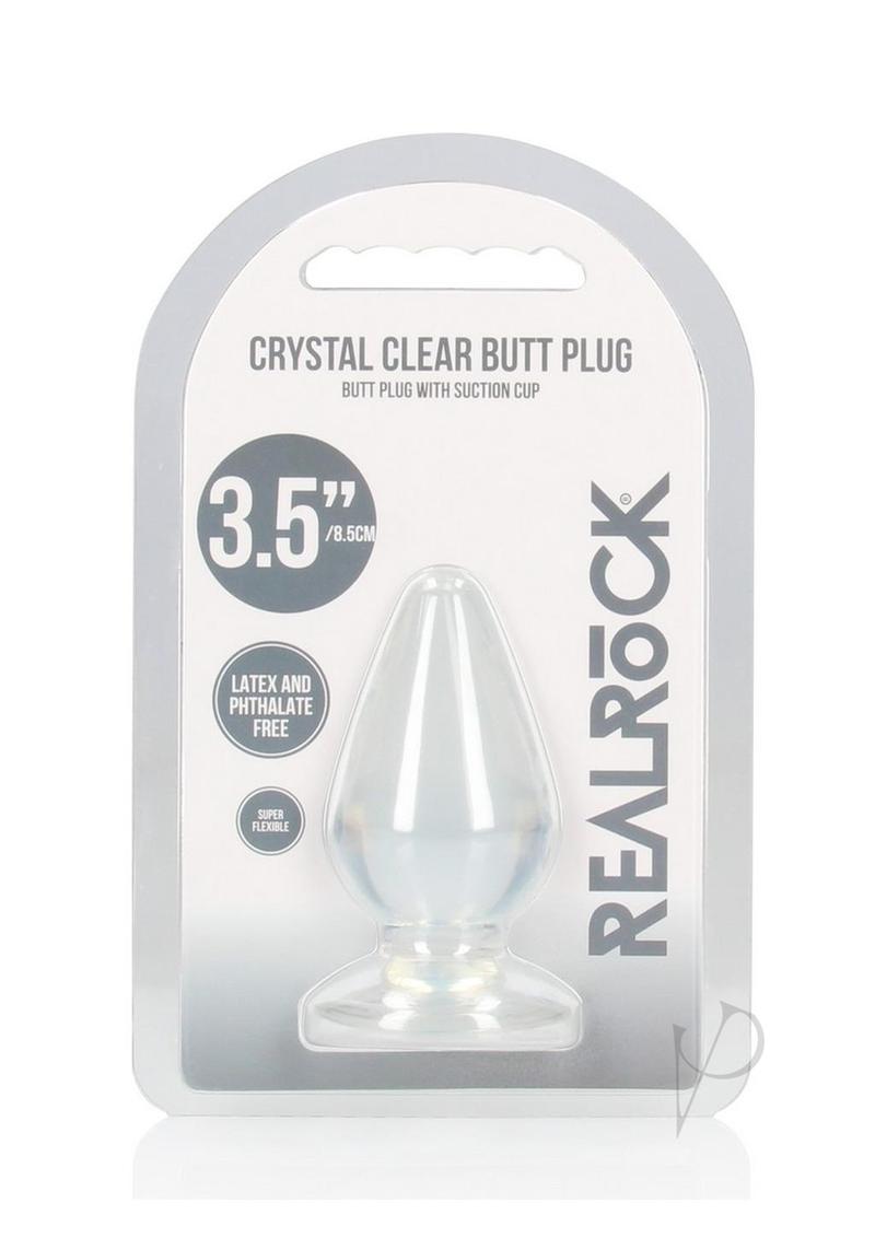 RealRock Crystal Clear Anal Plus 3.5in - Clear