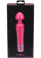 Royal Gems Scepter Silicone Rechargeable Vibrator - Pink