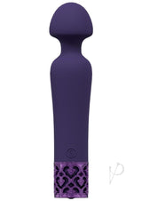 Royal Gems Scepter Silicone Rechargeable Wand - Purple