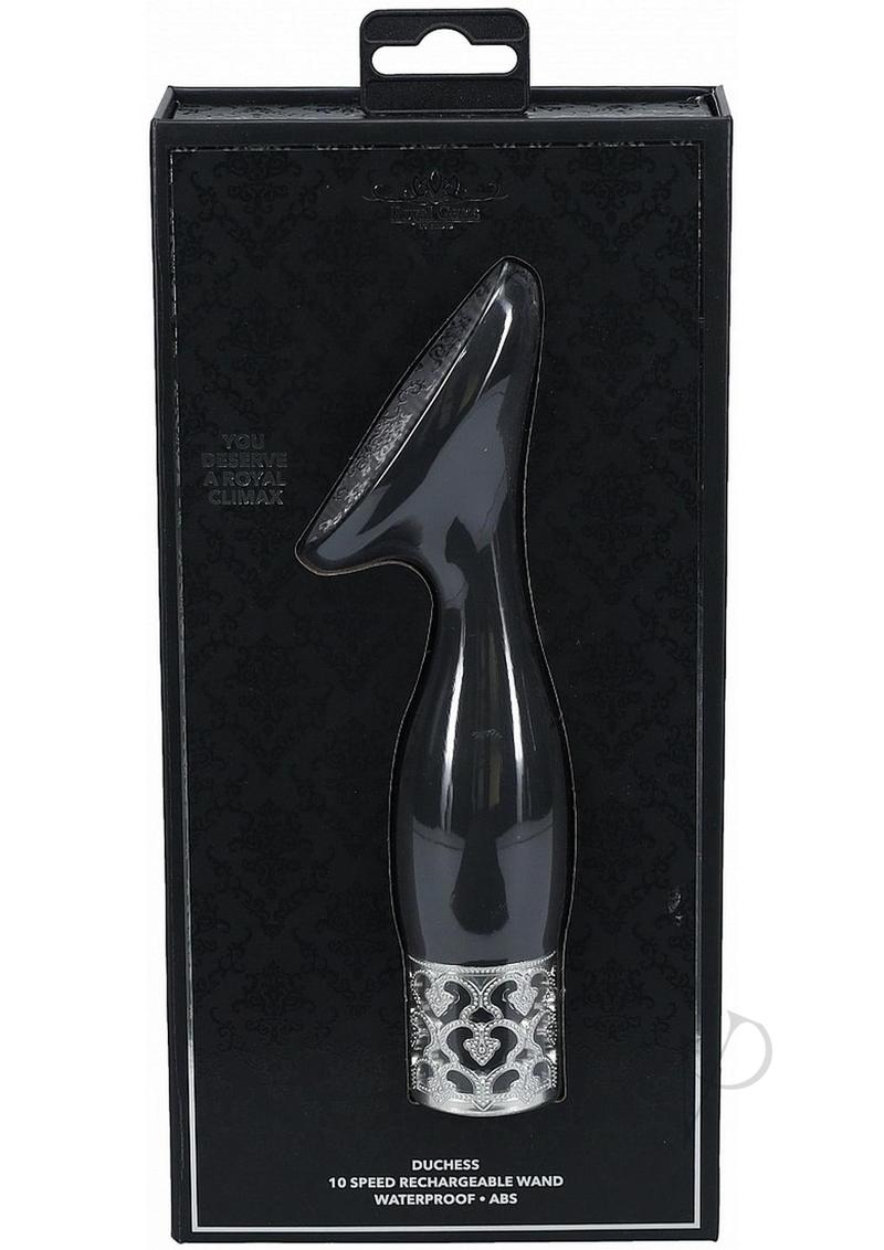 Royal Gems Duchess Silicone Rechargeable Vibrator - Black