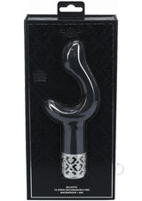 Royal Gems Majestic Rechargeable Silicone Vibrator - Black