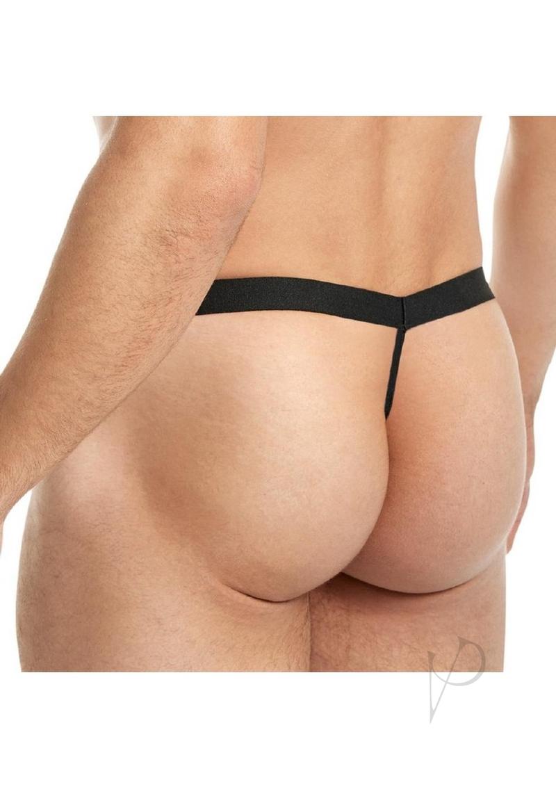 Lace King Lace G-String - Small/Medium - Black