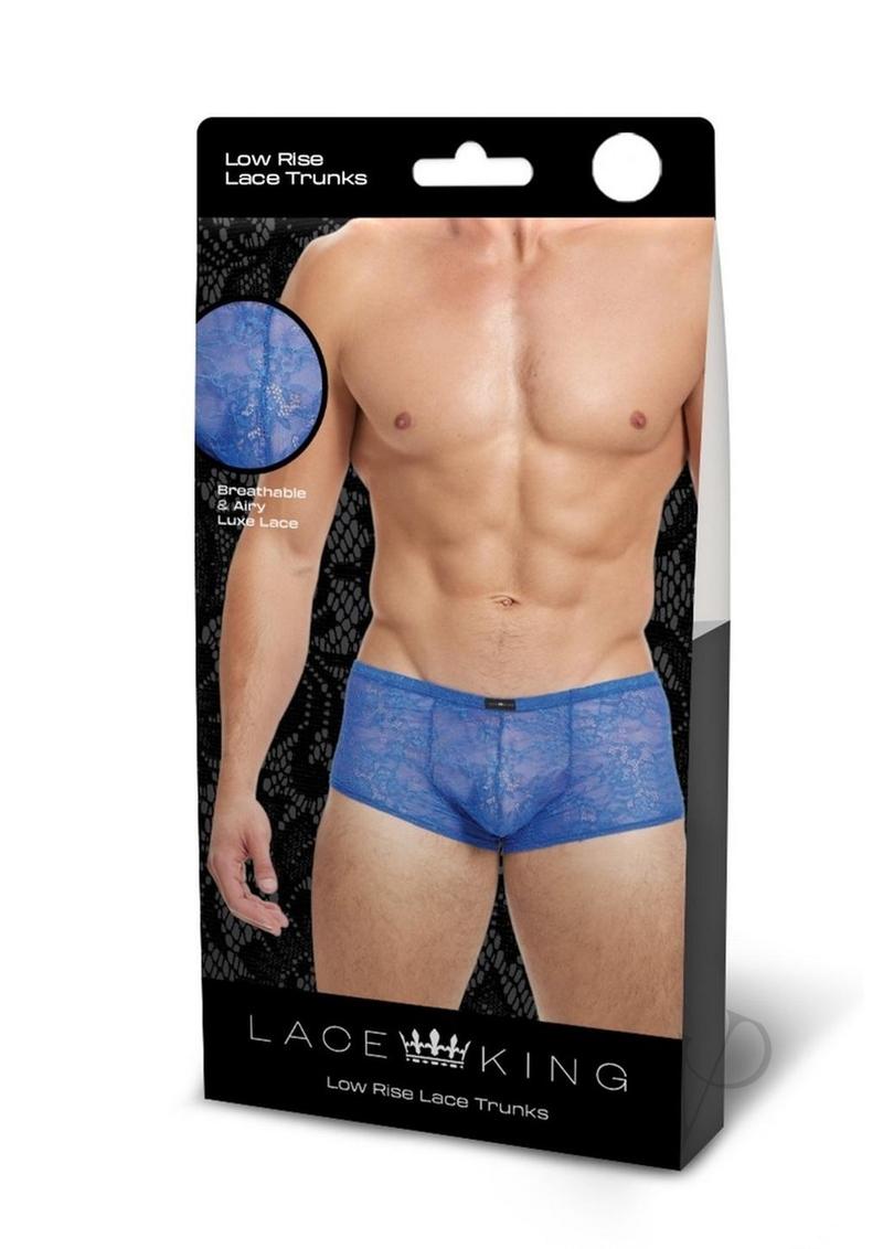 Lace King Lace Trunks - Medium/Large - Blue