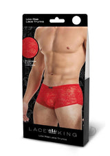 Lace King Lace Trunks - Large/XLarge - Red