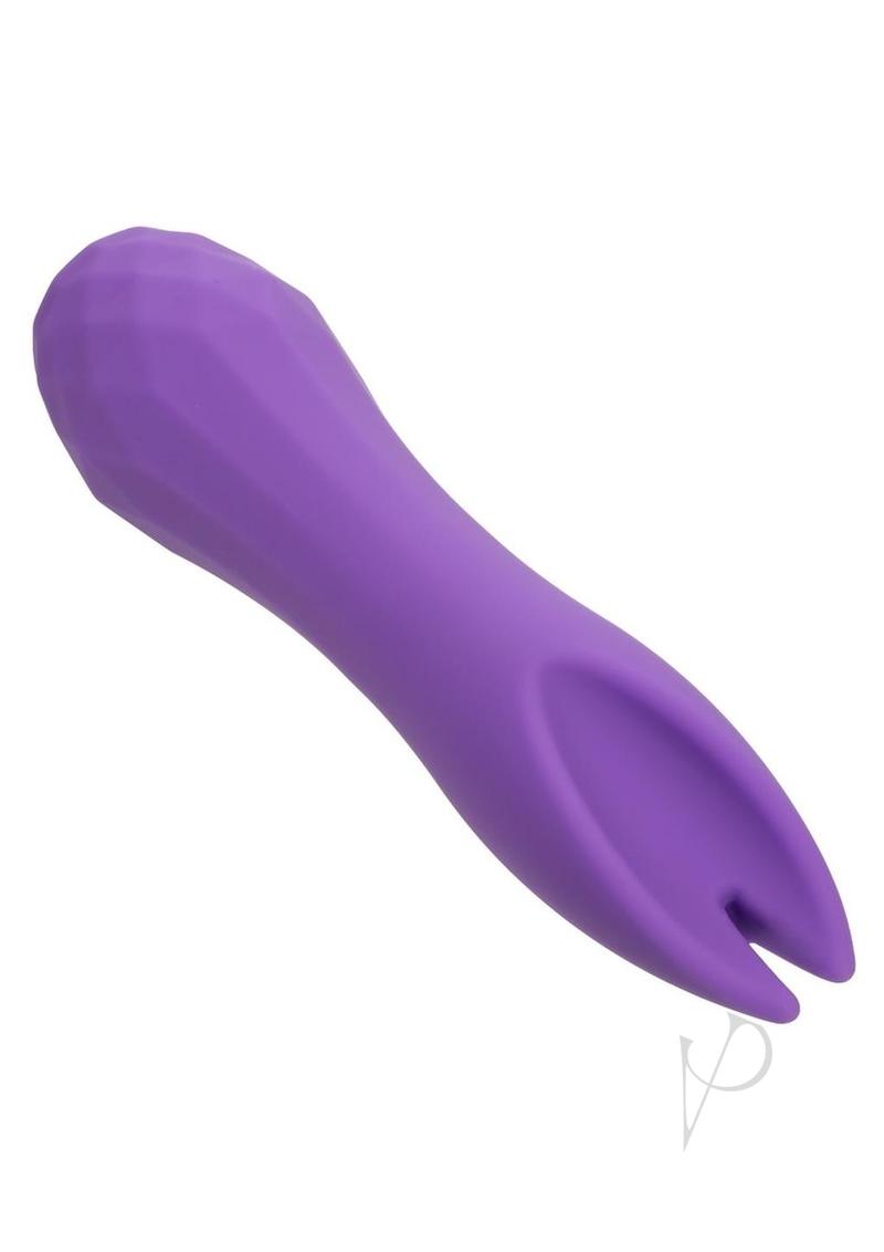 Gia Dual Flicker Silicone Rechargeable Vibrator - Purple