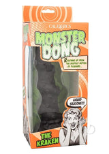 Monster Dong The Kraken Silicone Dildo 8in - Black