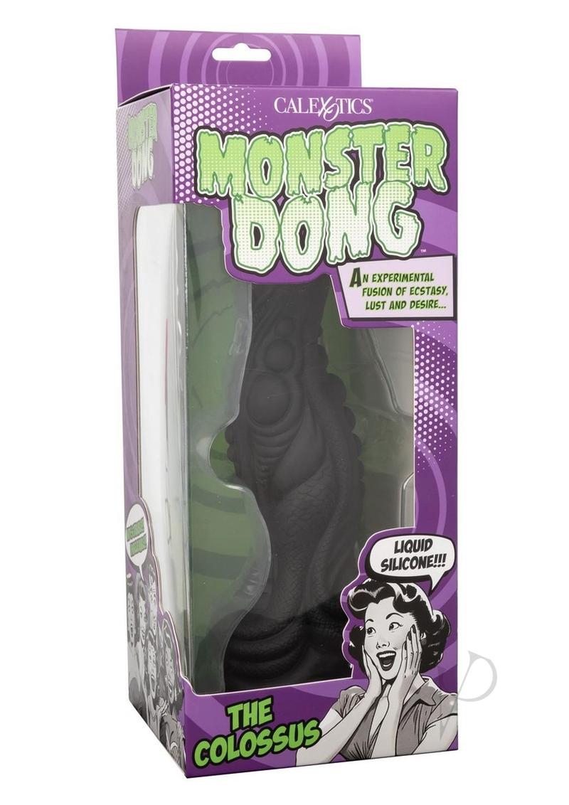 Monster Dong The Colossus Silicone Dildo 9.75in - Black