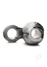 Creature Cocks Night Prowler Silicone Penis Sleeve - Medium - Silver/Black