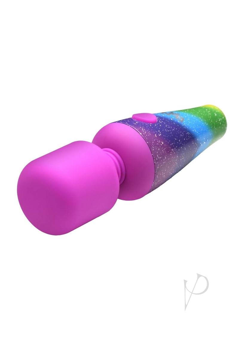 Bang! Rainbow Mini Wand Rechargeable Silicone Vibrator - Multicolor