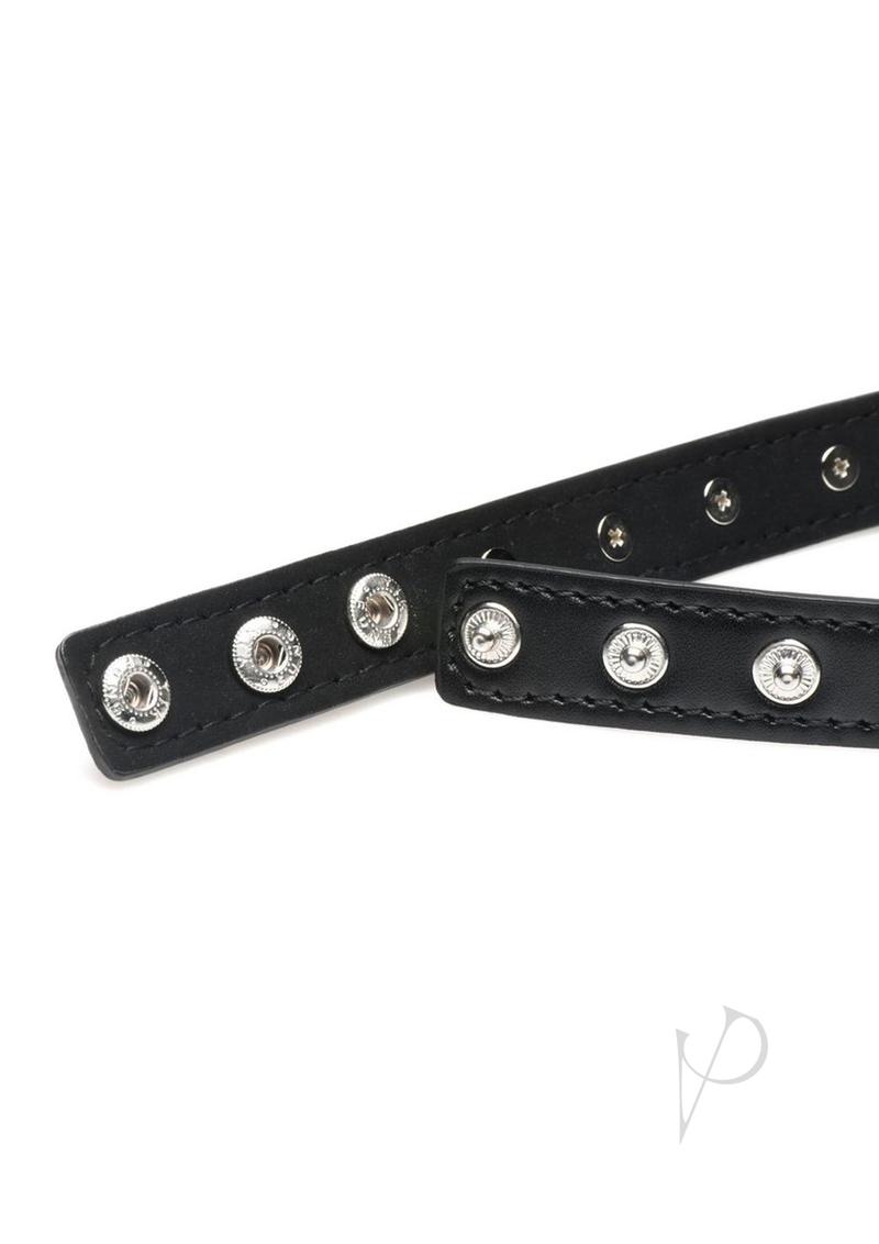 Master Series Spiked Heart Choker - Black