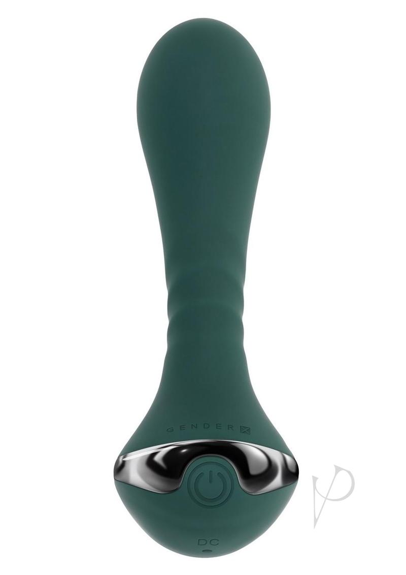 Gender X Goes Anywhere Rechargeable Silicone Plug - Green