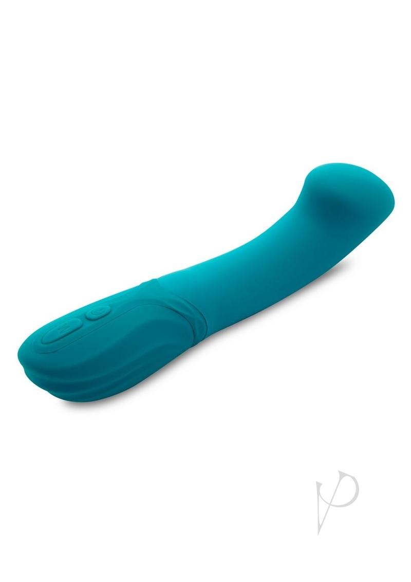 Nu Sensuelle Luna Velvet Touch With Turbo Rechargeable Silicone Vibrator - Green/Rose Gold