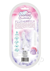 Cotton Candy Flufferella Rechargeable Silicone Vibrator - Fuschia/Aqua