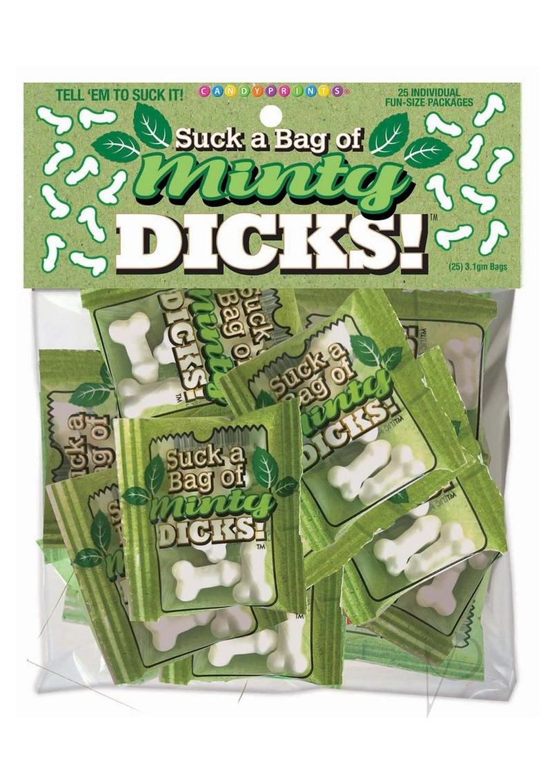 Candyprints Suck A Bag Of Minty Dicks (25 packs per bag)
