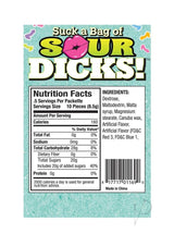 Candyprints Suck A Bag Of Sour Dicks Assorted Flavors (25 packs per bag)