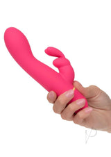 Love Bunny Vibrating G Bunny Rechargeable Silicone Rabbit Vibrator - Pink/Yellow