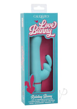 Love Bunny Rotating Bunny Rechargeable Silicone Rabbit Vibrator - Blue/Pink
